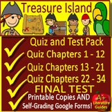 Treasure Island Chapter Quizzes and Test - Printable Copie