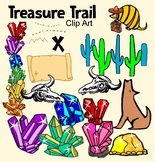 Treasure Map Gem Desert Clip Art Pack