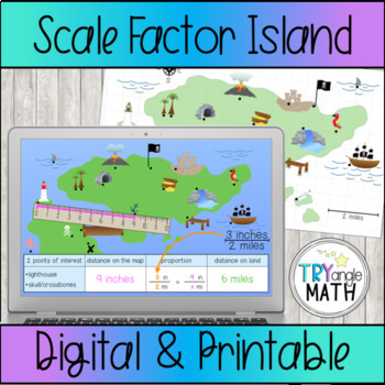 Treasure Map - Scale Factor Island by Try-Angle Math | TpT