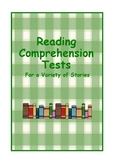 Treasures Reading Comprehension Tests for Second Grade