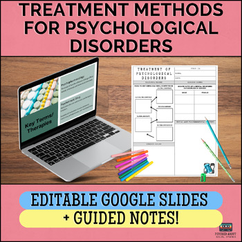 Treatment Methods for Psychological Disorders - Editable Google Slides!