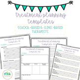 Treatment Planning Templates- Occupational Therapy, Speech