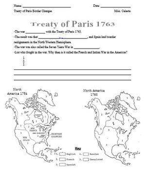 Preview of Treaty of Paris 1763: Close of the French and Indian War