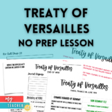 Treaty of Versailles End of WWI Activity (Middle and High School)