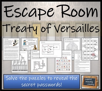 Preview of Treaty of Versailles Escape Room Activity