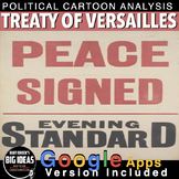 Treaty of Versailles Political Cartoon Analysis WW 1 or WW