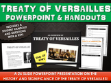 Treaty of Versailles - PowerPoint with Student Handout and
