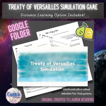 Preview of Treaty of Versailles Simulation Game | AP World History 7.5