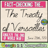 Treaty of Versailles and Ending of World War 1 | Student F