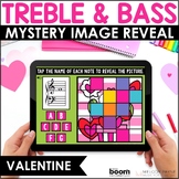 Treble & Bass Clef Note Naming Valentine Music BOOM™ Cards