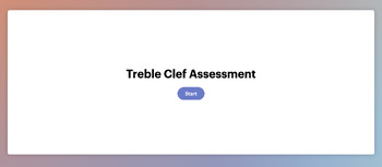 Preview of Treble Clef Assessment