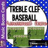 Treble Clef Baseball BOOM CARDS -Distance Learning