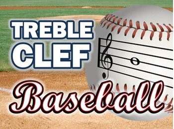 Preview of Treble Clef Note Reading: Interactive Baseball PowerPoint Game