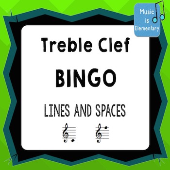 Preview of Treble Clef Bingo! SMART Software Edition