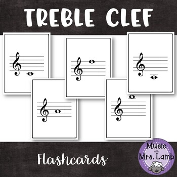 Preview of Treble Clef Flashcards