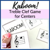 Treble Clef Kaboom for Elementary Music Centers