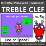 Treble Clef Elementary Music Game Activity & Assessment Li