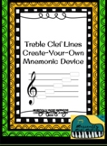 Treble Clef Lines: Create-Your-Own Mnemonic Device
