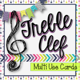 Treble Clef Multi Use Practice Cards