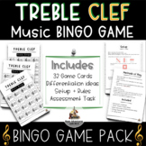 TREBLE CLEF  (Lines + Spaces) Music Bingo Game