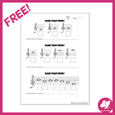 Treble Clef Music Note Puzzle