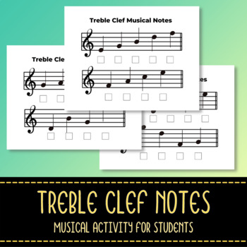 Preview of Treble Clef Musical Notes - Music Theory Class - Music Reading Learning Method