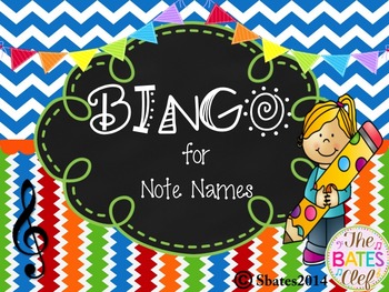 Preview of BINGO Treble Clef Note Names