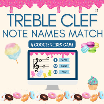 Preview of Treble Clef Note Name Match: A Digital Game to Learn the Note Names on the Staff