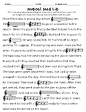 Treble Clef Note Name Musical Story/Mad Lib