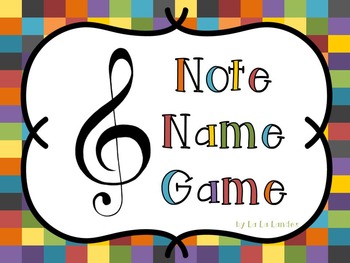 Preview of Treble Clef Note Name Power Point Game!