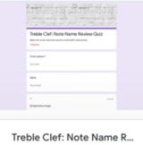 Treble Clef Note Name Review Google Form 