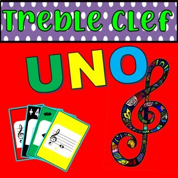 Preview of Treble Clef Game - Note Name UNO