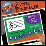 Treble Clef Note Names: Lines & Spaces - Digital, Interact