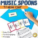 Treble Clef Note Reading Card Game | Spoons
