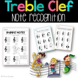 Treble Clef Note Recognition Worksheets