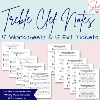 Treble Clef Ledger Lines – Worksheet  Music theory worksheets, Music  worksheets, Teaching music