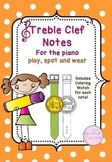 Treble Clef Notes for the piano (Play, Spot and Wear!)