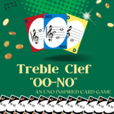 Treble Clef OO-NO (an Uno inspired card game) to Practice 