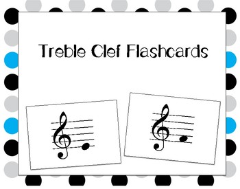 Preview of Treble Clef Pitch Flashcards