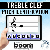 Treble Clef Pitch Identification Music Theory Boom Cards