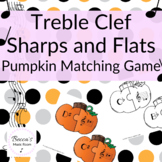 Treble Clef Sharps and Flats Pumpkin Matching Game for Fal
