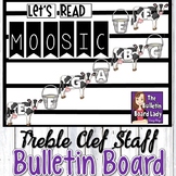 Treble Clef Staff Display Let's Read MOOSIC