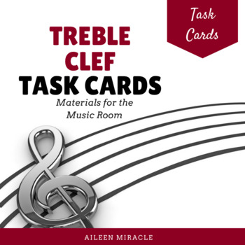 Preview of Treble Clef Task Cards