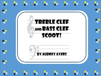 Preview of Treble Clef and Bass Clef Note Name SCOOT! Game