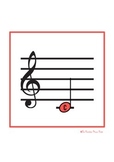 16 Treble Clef and Bass Clef Singular Note Posters