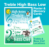 Treble High, Bass Low- Poster, Teaching Sheets, and Remind