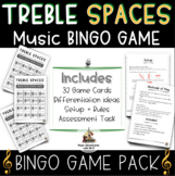 Treble SPACES Music Bingo Game