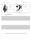 Treble and Bass Clef Test