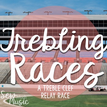 Trebling Races: A treble clef relay rac by Jena Hudson at Sew Much Music