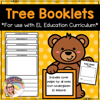 Preview of EL Kindergarten Tree Booklets EL Curriculum Supplement | Writing | Illustrating